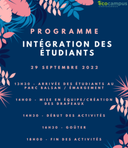 ecocampus intégration des étudiants