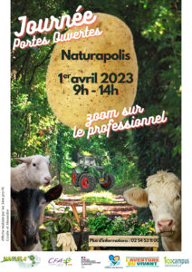 affiche JPO 1er avril 2023 établissement Naturapolis