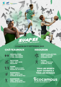 fais du sport gratuitement avec Ecocampus Châteauroux et Issoudun