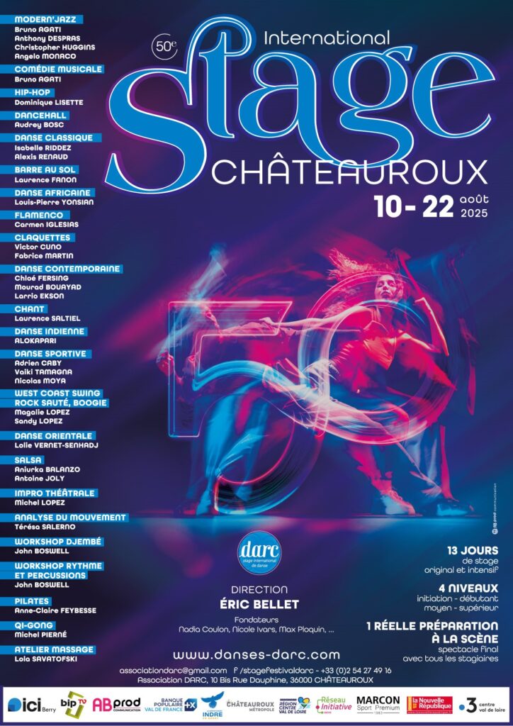 Stage Festival Internation de Châteauroux 50e édition